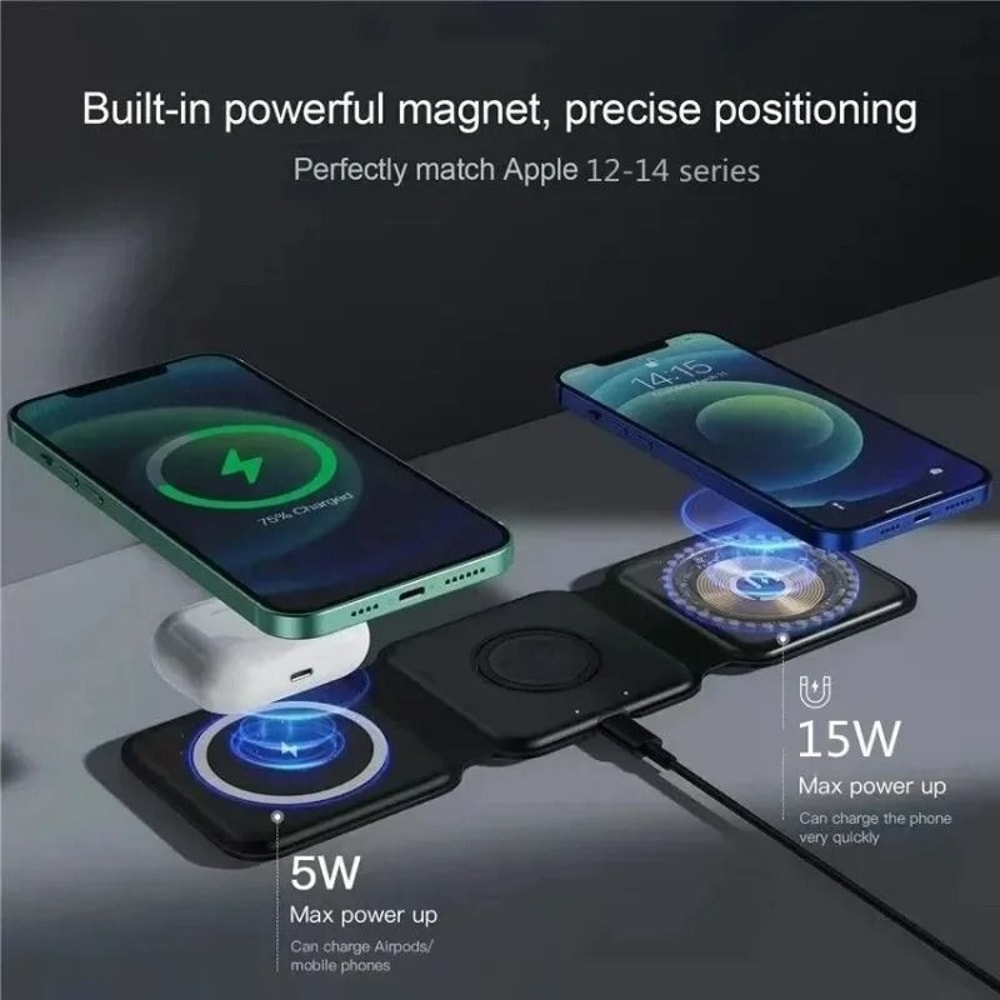 3 In 1 Magnetic Foldable Wireless Charging Station 2