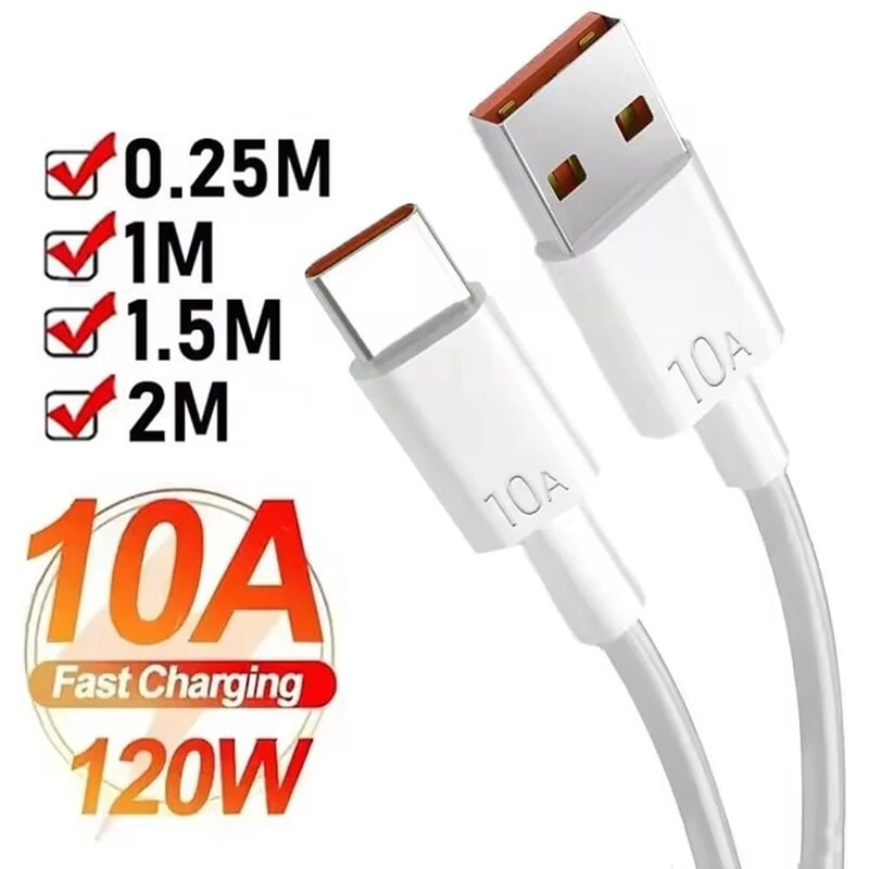 120W UltraFast 10A HighCurrent USBC Charging Cable 0