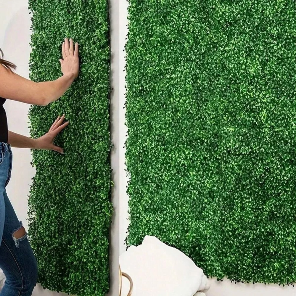 High Density Artificial Boxwood Grass Wall Panels 2