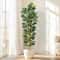 Lifelike Artificial Fiddle Leaf Fig Tree With Decorative Pot 2