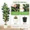Lifelike Artificial Fiddle Leaf Fig Tree With Decorative Pot 3