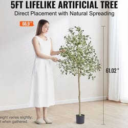 mediterranean style artificial olive tree with potted base