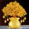 Natural Crystal Fortune Money Bag Tree Ornament 0