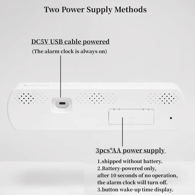 Modern Multifunctional LED Digital Alarm Clock 3
