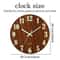 12 Inch Luminous Wooden Silent Wall Clock 3