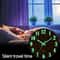 12 Inch Luminous Wooden Silent Wall Clock 5