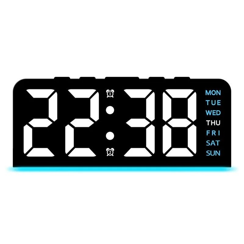 Modern LED Digital Desktop Alarm Clock With Temperature Display 5