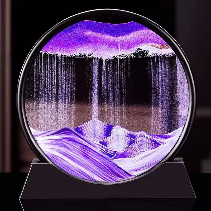Captivating 3D Kinetic Sandscape Rotating Quicksand Art 12