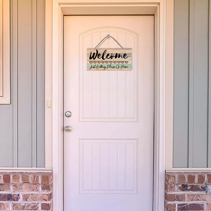 Rustic Farmhouse Welcome Wooden Wall Art Plaque 2