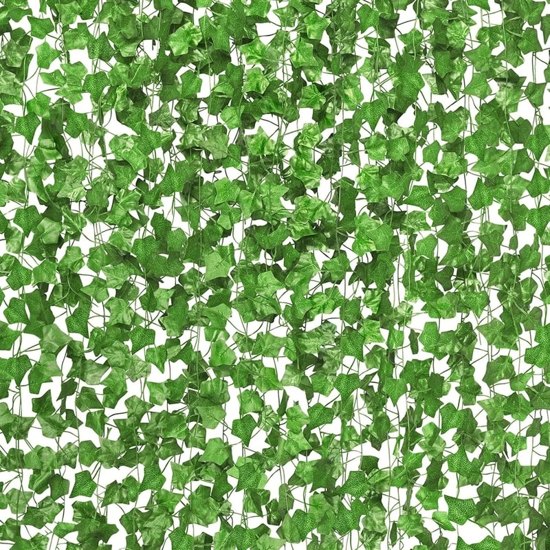 Lush Artificial Green Ivy Leaf Hanging Garland 1