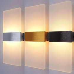 sleek minimalist led indoor sconce and accent wall lamp