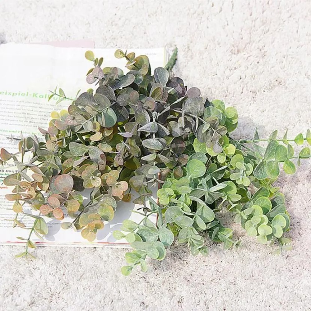Sophisticated Artificial Green Eucalyptus Decorative Stem 3
