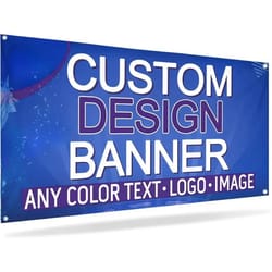fully personalized custom high-definition polyester banner