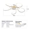 Modern Geometric LED Ring Chandelier Lighting Fixture 10