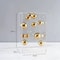 Modern Geometric Clear Acrylic Cube Sphere Display Sculpture 10