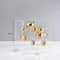 Modern Geometric Clear Acrylic Cube Sphere Display Sculpture 11