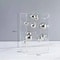 Modern Geometric Clear Acrylic Cube Sphere Display Sculpture 12