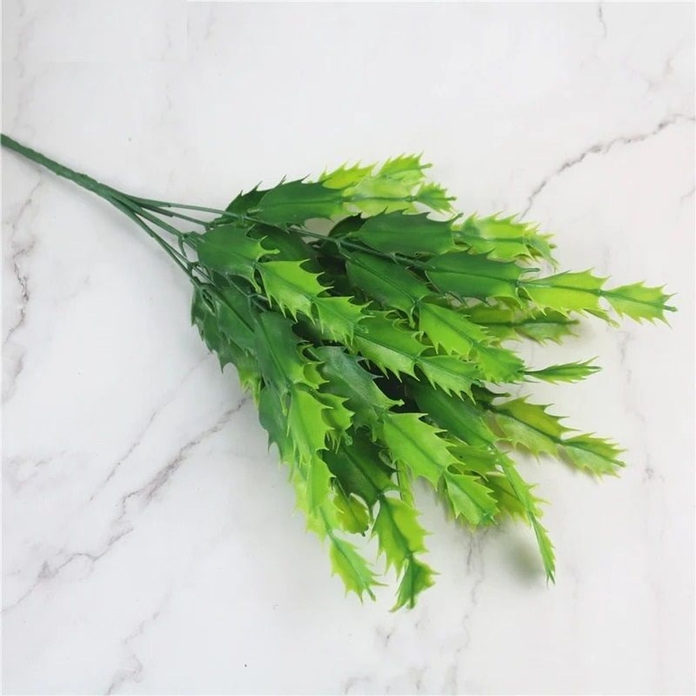 Realistic Artificial Evergreen Fern Botanical Grass Stem 2