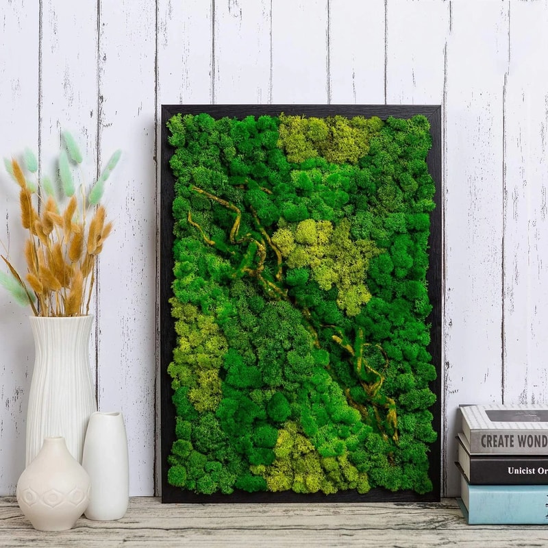 Premium Eternal Life Preserved Artificial Moss Grass 4