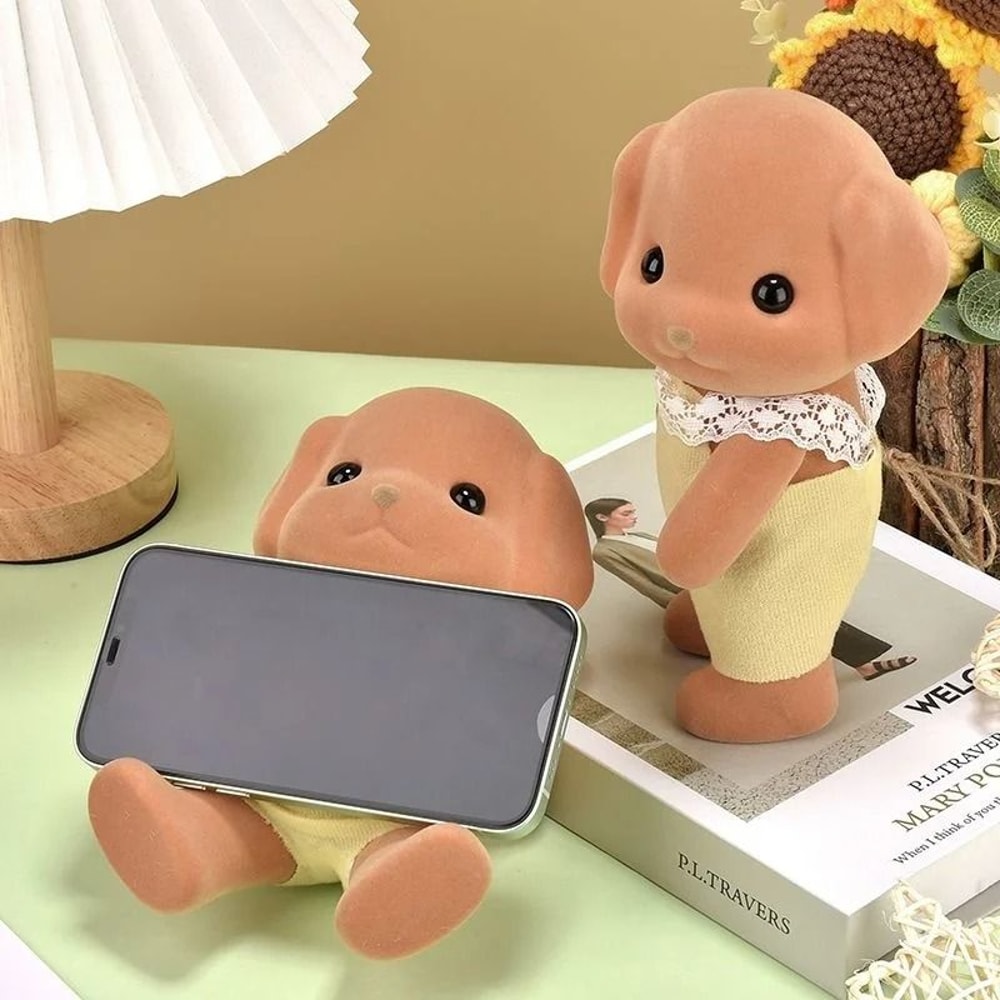 Adorable 8Inch Flocked Animal Movable Figure Ornament 1