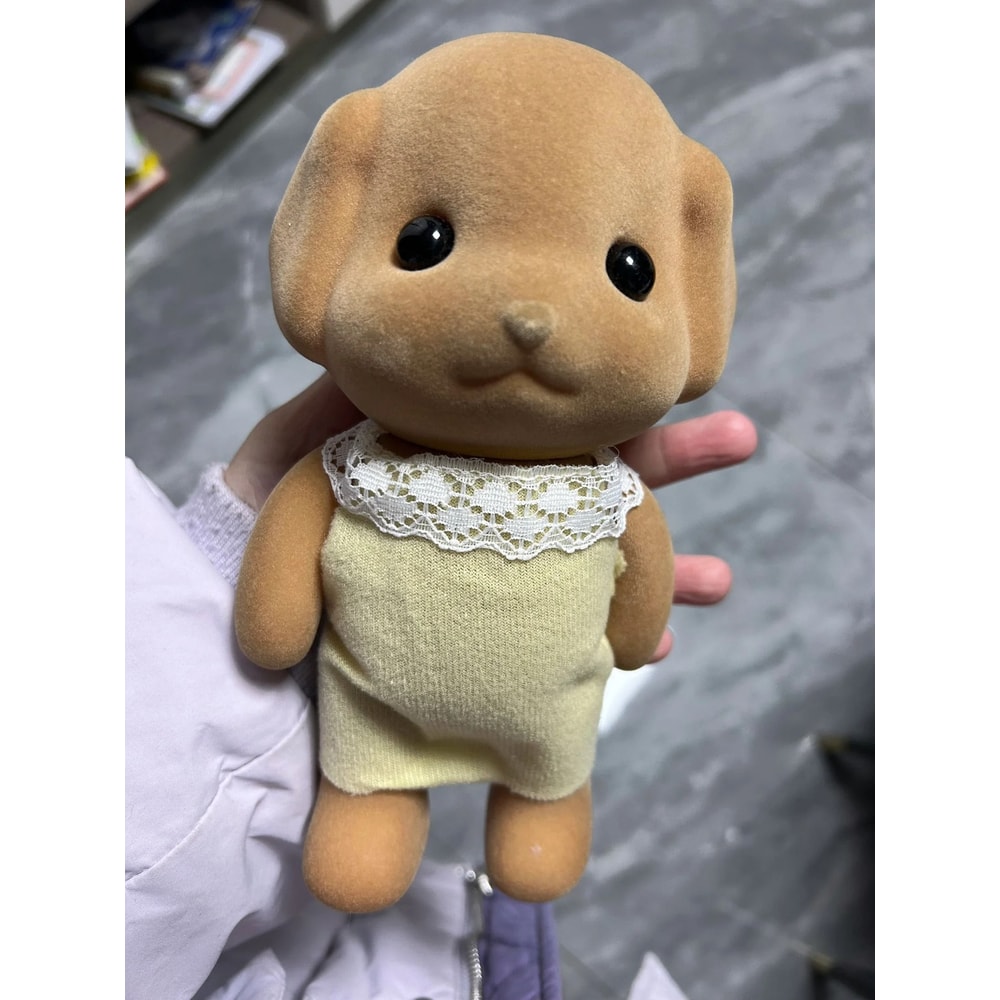 Adorable 8Inch Flocked Animal Movable Figure Ornament 4