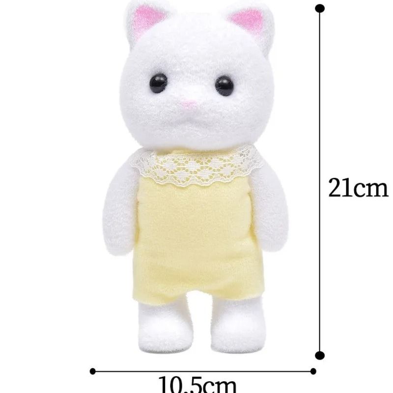 Adorable 8Inch Flocked Animal Movable Figure Ornament 7