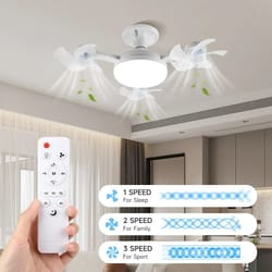 modern integrated smart led ceiling fan & illumination system
