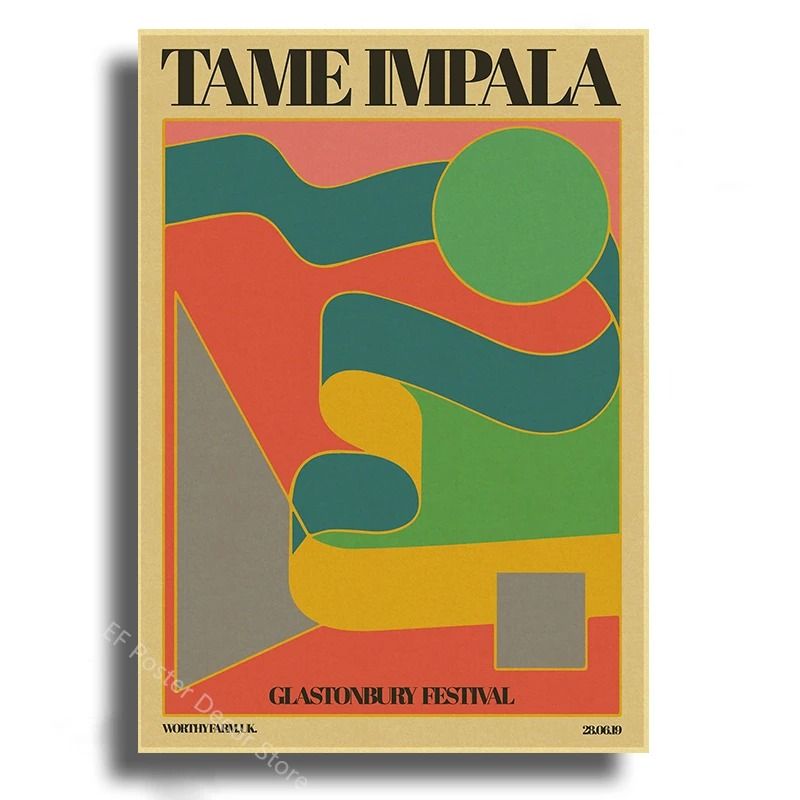 Modern Indie Retro Music Album Aesthetic Art Print 23