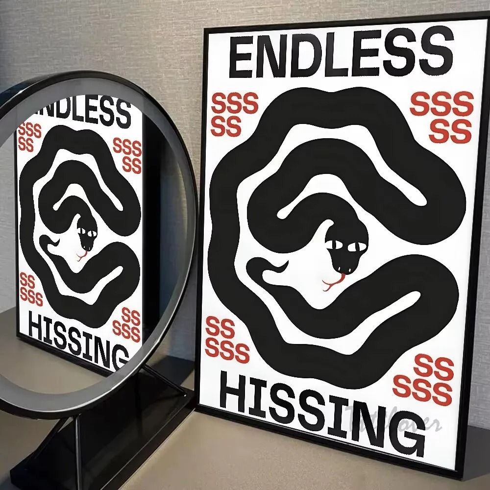 Modern Abstract Open Your Mind Blue Waves Art Print 9