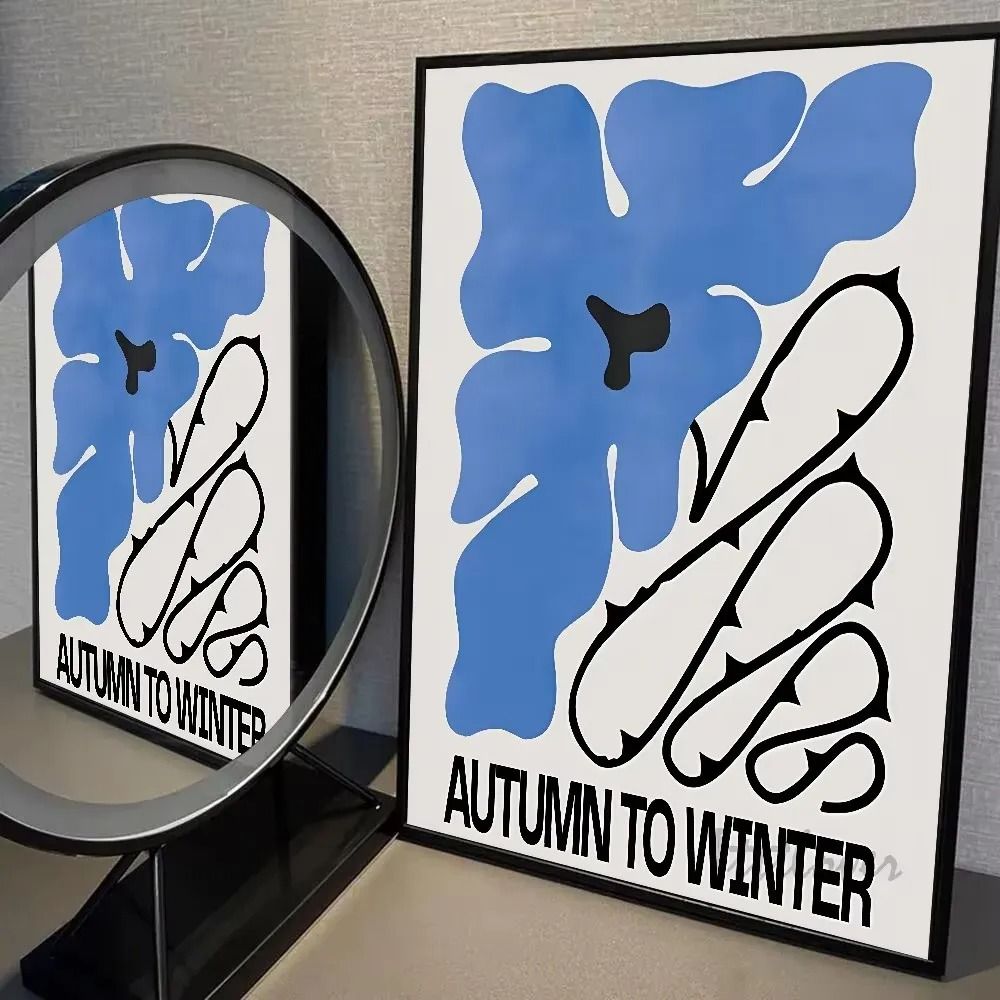 Modern Abstract Open Your Mind Blue Waves Art Print 16