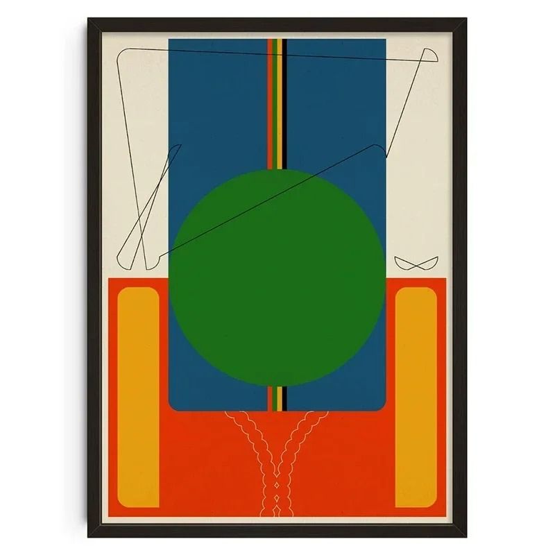 Retro Abstract Nourishing Soul Classic Wall Art 23