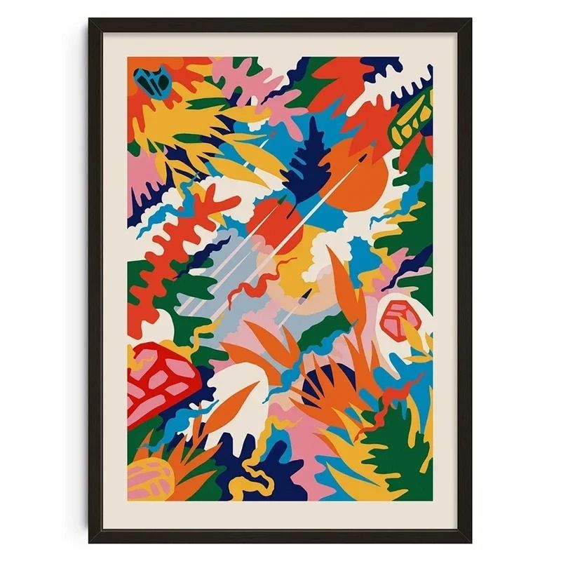 Retro Abstract Nourishing Soul Classic Wall Art 26