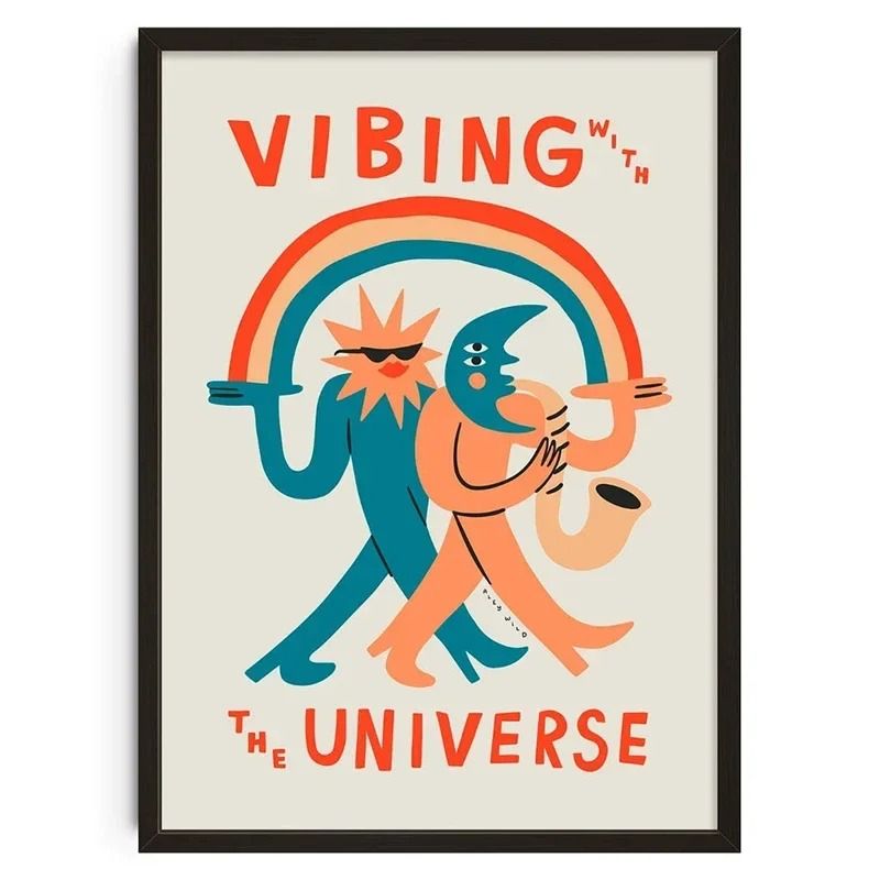 Retro Abstract Nourishing Soul Classic Wall Art 27