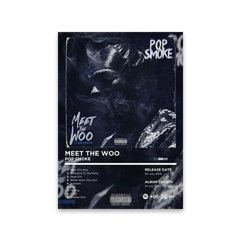 Modern HipHop Heritage Retro Album Art Print 15