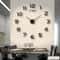 Contemporary 3D Oversized DIY Mirror Wall Clock 1
