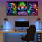Cybernetic Gaming Room High Definition Canvas Art Trio 2
