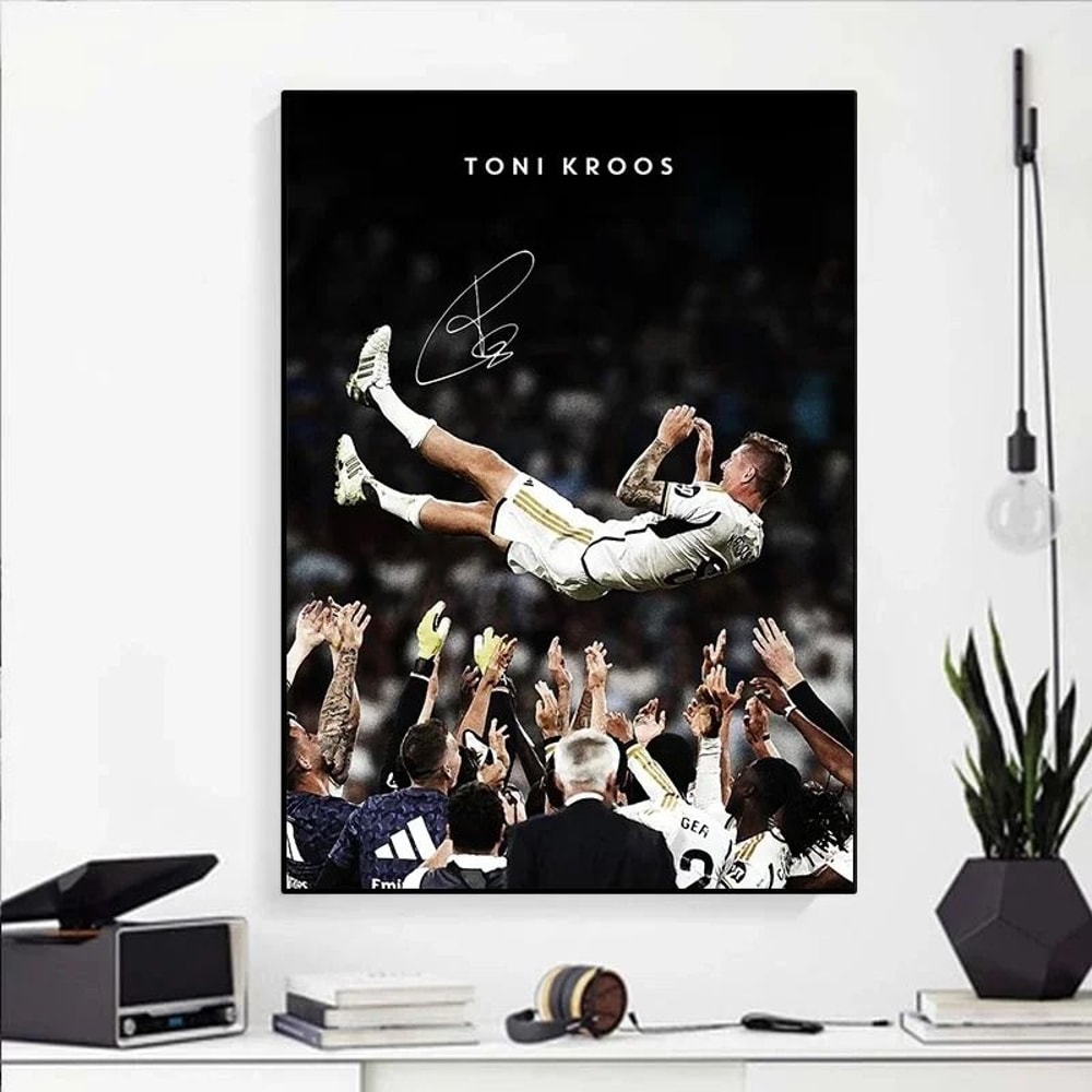 Contemporary Athletic Heritage Football Portrait Canvas Art 4