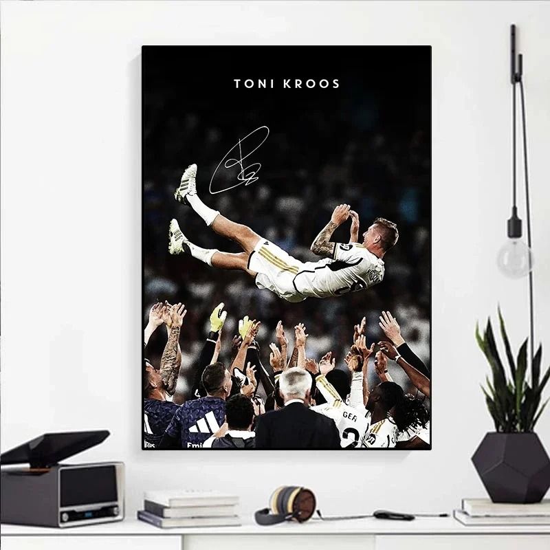 Contemporary Athletic Heritage Football Portrait Canvas Art 4