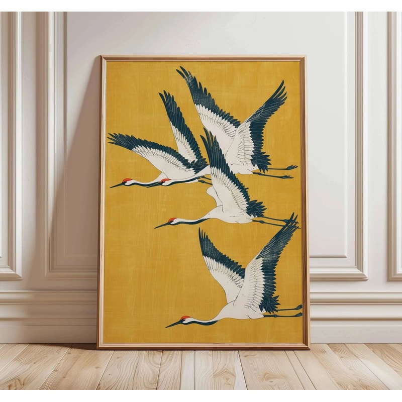 Architectural Japanese Heritage Wildlife Canvas Art 19