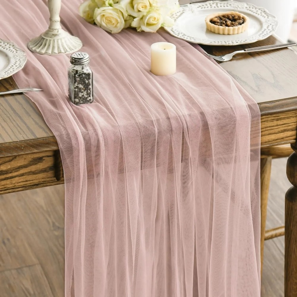 Architectural Sheer Gauze Event Styling Drape 10