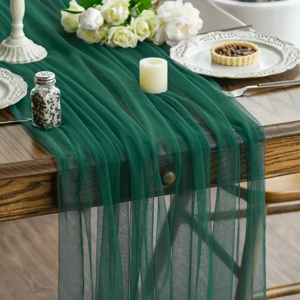 Architectural Sheer Gauze Event Styling Drape 12