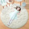 UltraSoft Shaggy Round Plush Onyx Rug 11