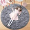 UltraSoft Shaggy Round Plush Onyx Rug 7