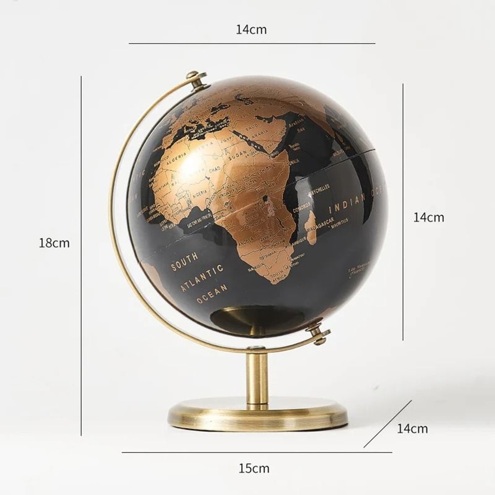 Architectural Retro Heritage Desktop Globe 5