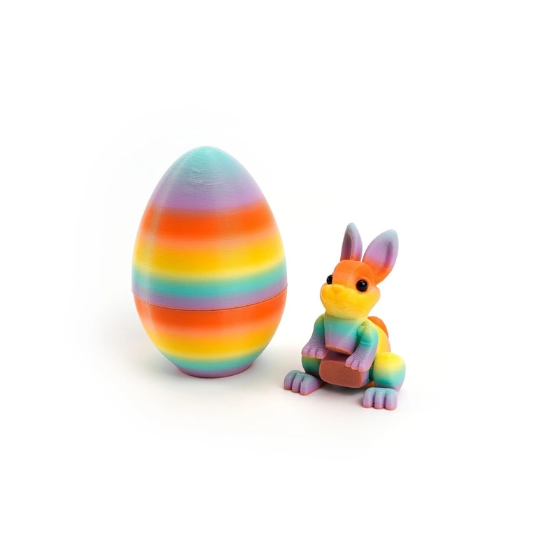 Architectural 3DPrinted Easter Rabbit Figurine 3