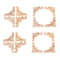 Artisanal Architectural Wooden Filigree Corner Appliques 3