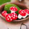 Miniature Red Foam Mushroom Garden Decor 1