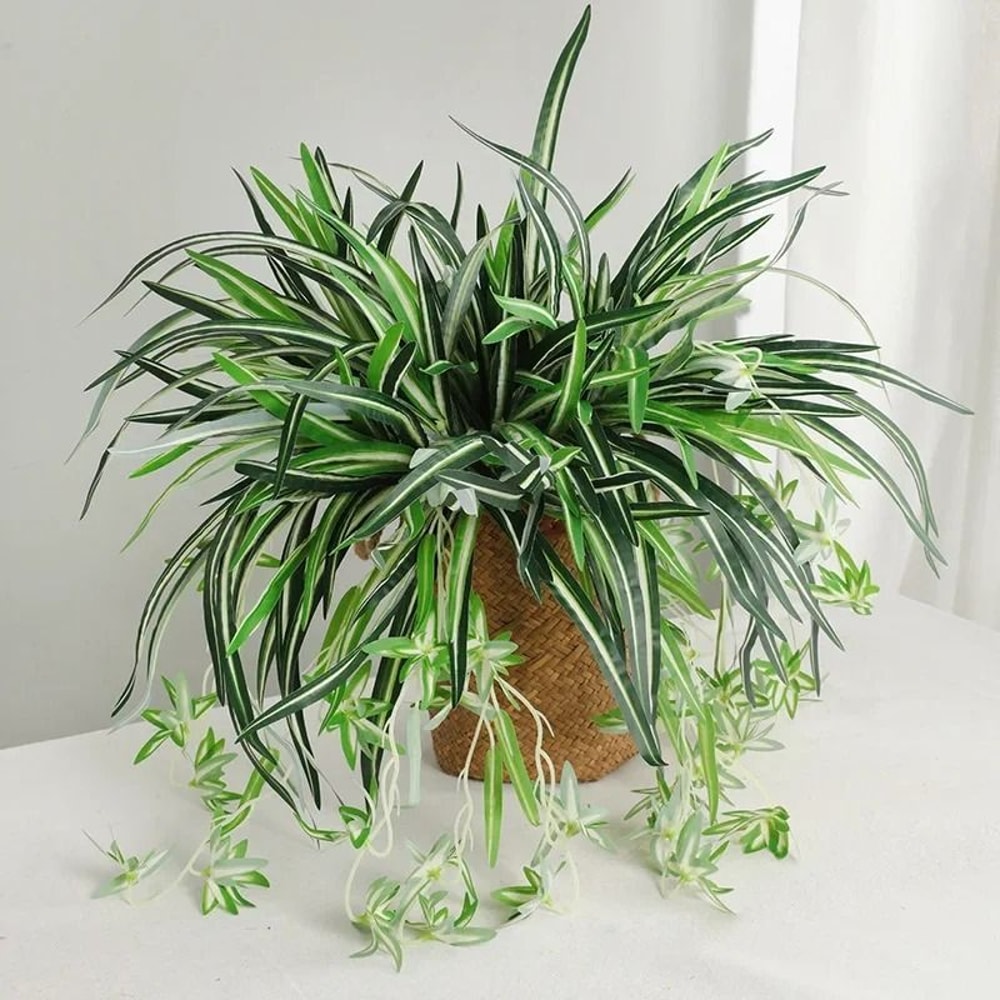 Hanging Artificial Orchid Leaf Greenery 0