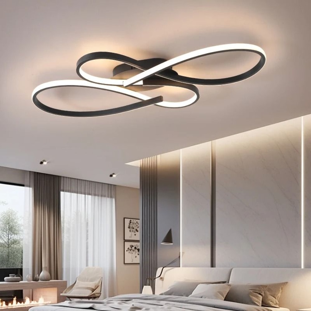 Modern Infinity LED Curved Ceiling Chandelier 1