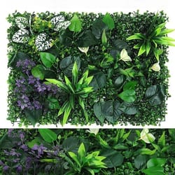 artificial boxwood hedge grass panel